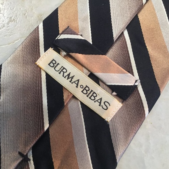 BURMA BIBAS SILK TIE - Picture 6 of 7